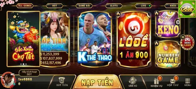 Giới thiệu về sảnh thể thao Go88